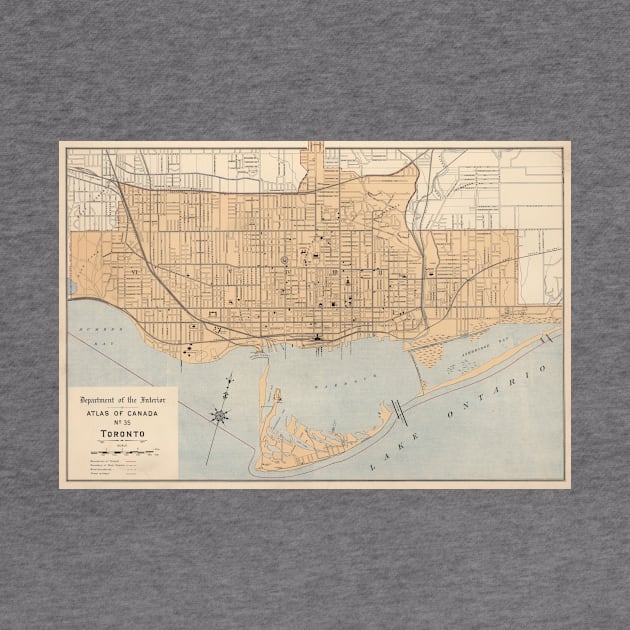 Vintage Map of Toronto (1906) by Bravuramedia